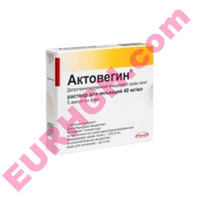 Buy Actovegin solution for injection 40mg/ml ampoules 5ml 5 pcs online